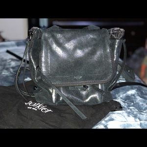 Practically new edgy black backpack